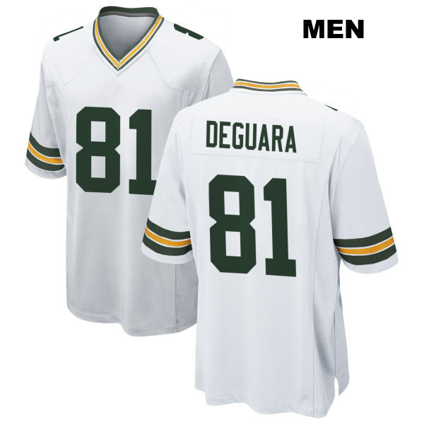 Josiah Deguara Green Bay Packers Mens Stitched Away Number 81 White Game Football Jersey