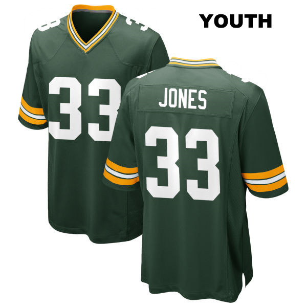 Home Aaron Jones Green Bay Packers Youth Number 33 Stitched Green Game Football Jersey