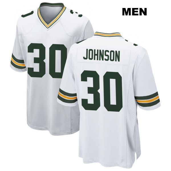 Stitched Anthony Johnson Green Bay Packers Away Mens Number 30 White Game Football Jersey