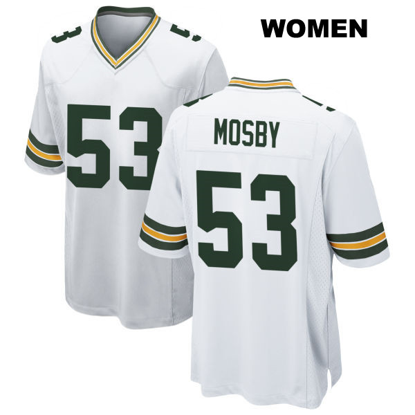 Arron Mosby Green Bay Packers Womens Away Number 53 Stitched White Game Football Jersey