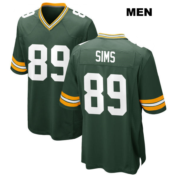 Ben Sims Home Green Bay Packers Stitched Mens Number 89 Green Game Football Jersey