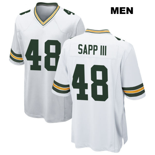 Stitched Benny Sapp III Green Bay Packers Mens Away Number 48 White Game Football Jersey