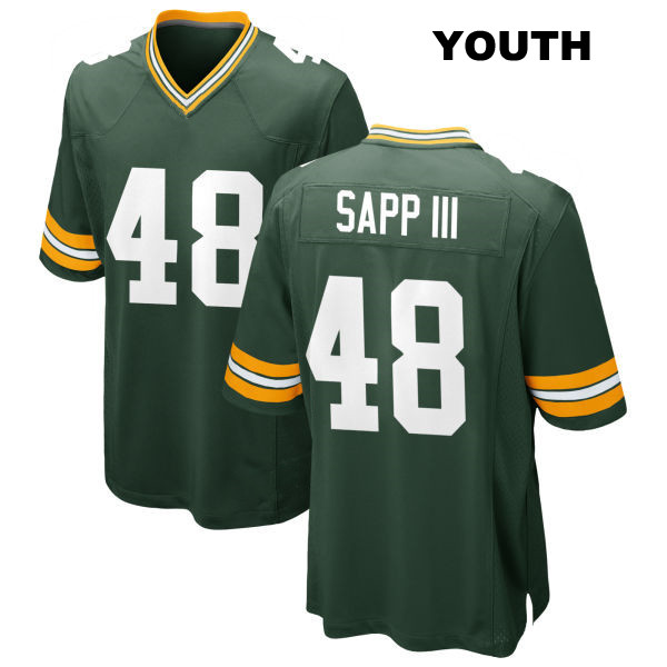 Home Benny Sapp III Green Bay Packers Youth Stitched Number 48 Green Game Football Jersey