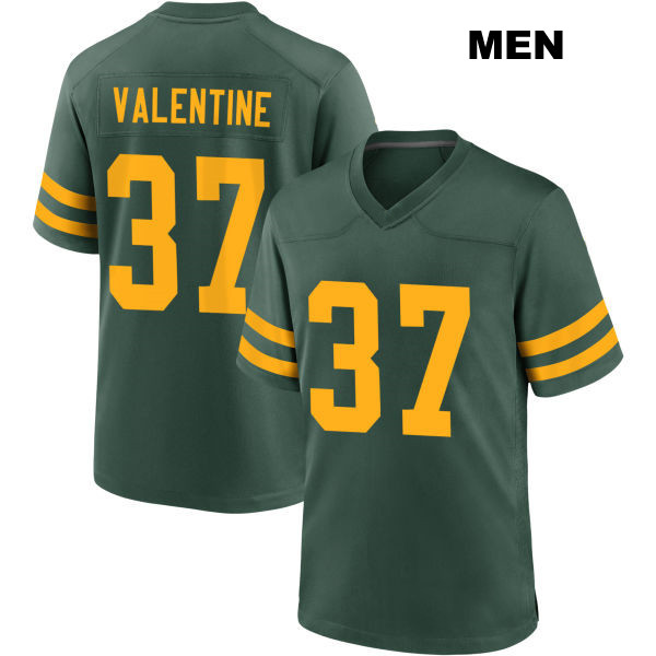 Carrington Valentine Green Bay Packers Mens Stitched Number 37 Alternate Green Game Football Jersey