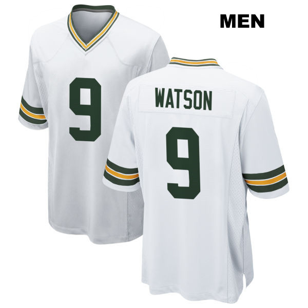 Away Christian Watson Green Bay Packers Mens Stitched Number 9 White Game Football Jersey