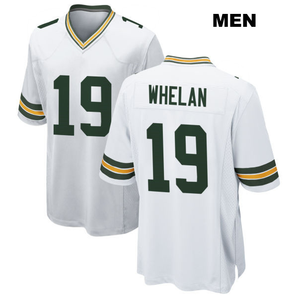 Daniel Whelan Stitched Green Bay Packers Mens Away Number 19 White Game Football Jersey