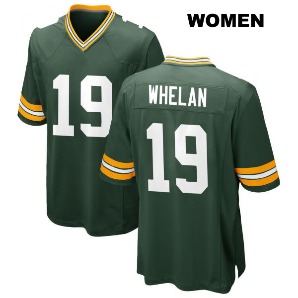 Daniel Whelan Stitched Green Bay Packers Home Womens Number 19 Green Game Football Jersey