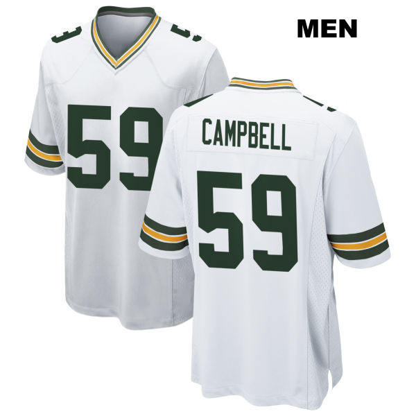 De\'Vondre Campbell Green Bay Packers Mens Stitched Number 59 Away White Game Football Jersey
