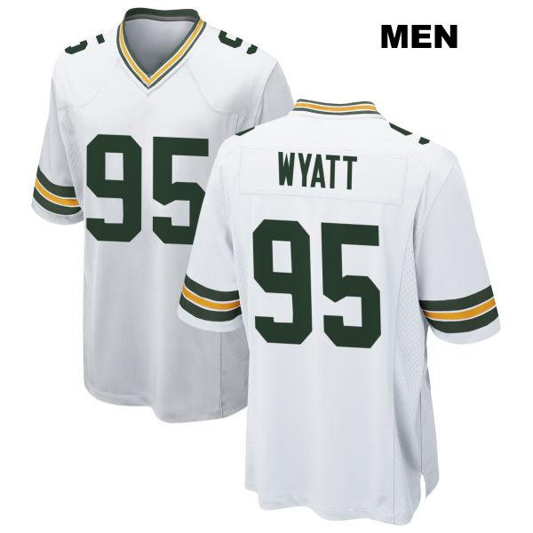 Away Devonte Wyatt Green Bay Packers Stitched Mens Number 95 White Game Football Jersey