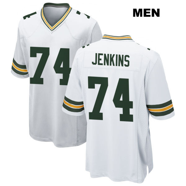 Elgton Jenkins Green Bay Packers Stitched Mens Number 74 Away White Game Football Jersey