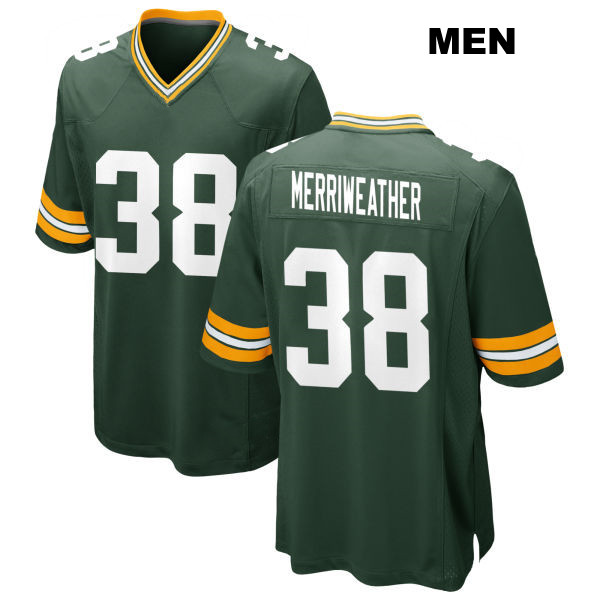 Ellis Merriweather Green Bay Packers Stitched Mens Home Number 38 Green Game Football Jersey