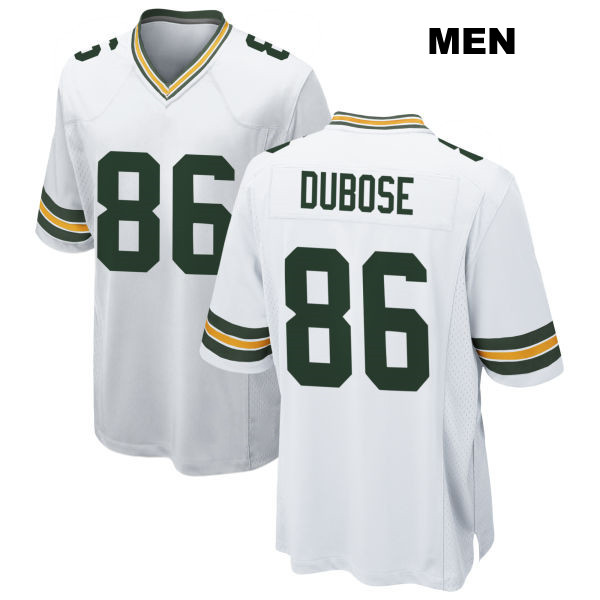 Away Grant DuBose Stitched Green Bay Packers Mens Number 86 White Game Football Jersey