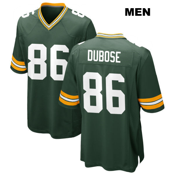 Grant DuBose Home Stitched Green Bay Packers Mens Number 86 Green Game Football Jersey