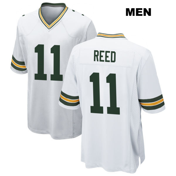 Jayden Reed Away Green Bay Packers Mens Number 11 Stitched White Game Football Jersey