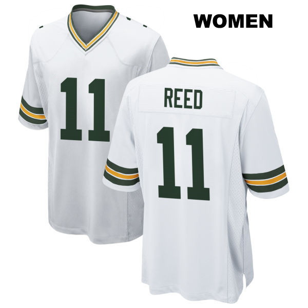 Jayden Reed Away Green Bay Packers Stitched Womens Number 11 White Game Football Jersey