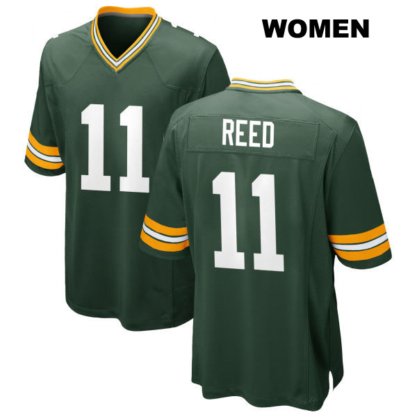 Stitched Jayden Reed Home Green Bay Packers Womens Number 11 Green Game Football Jersey