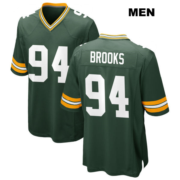 Stitched Karl Brooks Home Green Bay Packers Mens Number 94 Green Game Football Jersey