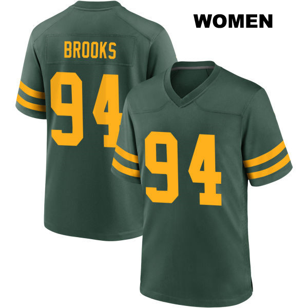 Karl Brooks Green Bay Packers Womens Alternate Stitched Number 94 Green Game Football Jersey