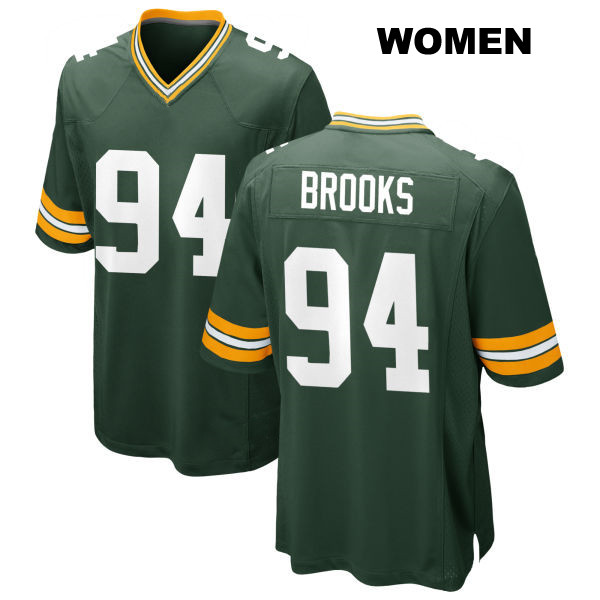 Karl Brooks Green Bay Packers Stitched Womens Number 94 Home Green Game Football Jersey