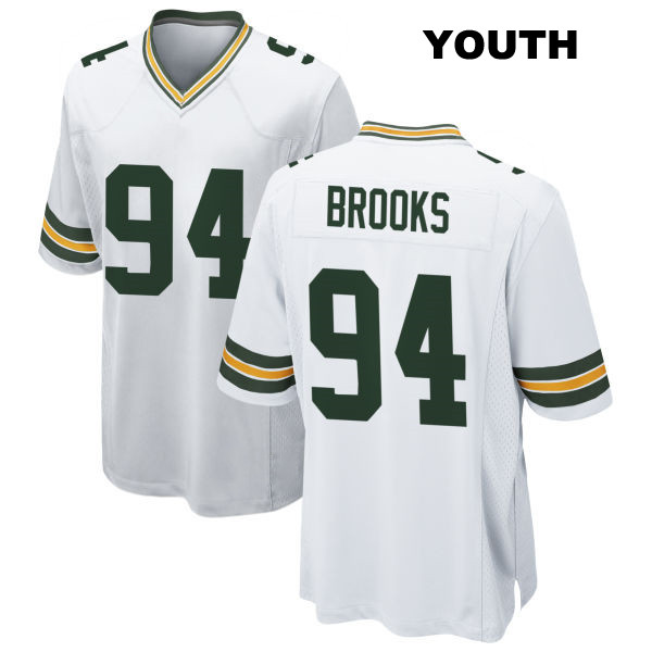 Karl Brooks Green Bay Packers Away Youth Number 94 Stitched White Game Football Jersey