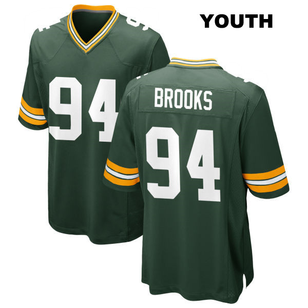 Karl Brooks Green Bay Packers Home Youth Number 94 Stitched Green Game Football Jersey