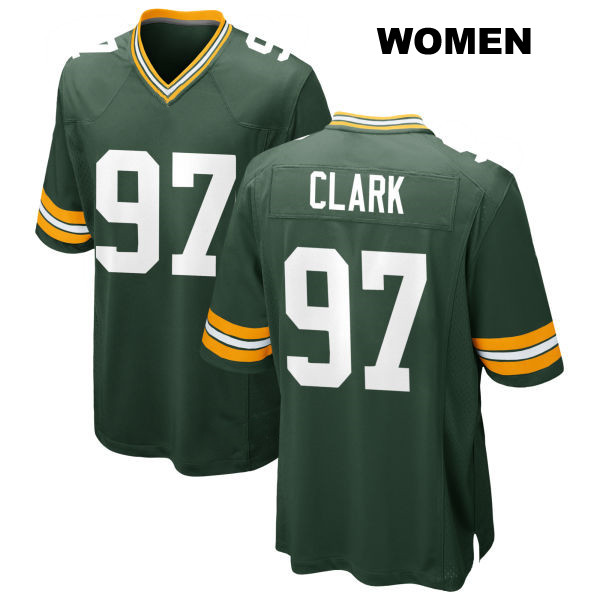 Kenny Clark Home Green Bay Packers Womens Number 97 Stitched Green Game Football Jersey