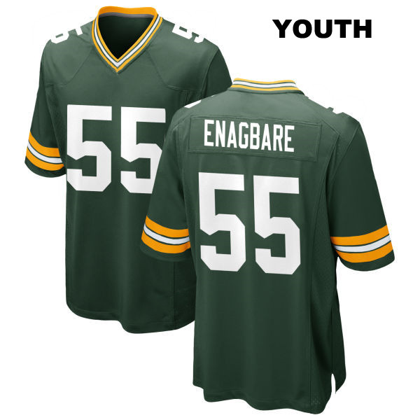 Kingsley Enagbare Stitched Green Bay Packers Youth Home Number 55 Green Game Football Jersey