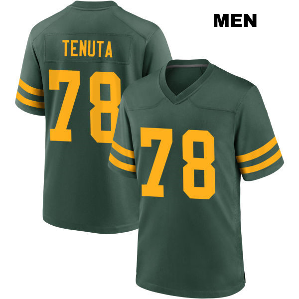 Luke Tenuta Stitched Green Bay Packers Mens Number 78 Alternate Green Game Football Jersey