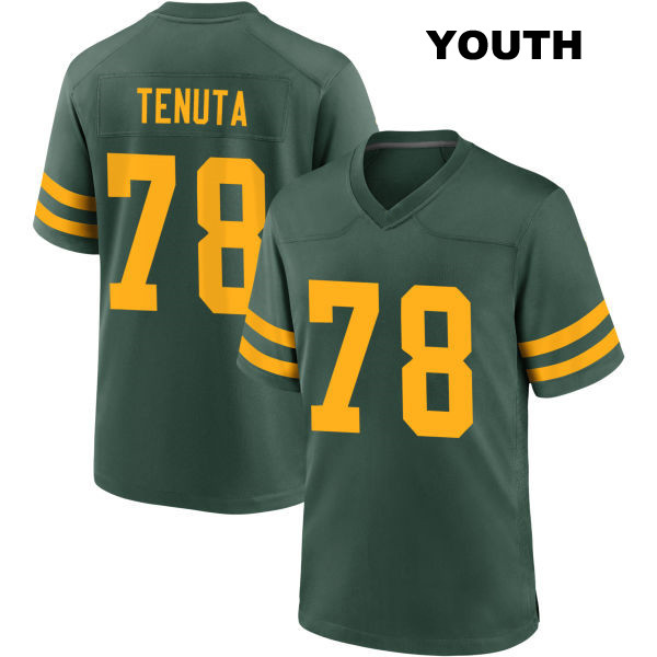 Luke Tenuta Alternate Green Bay Packers Youth Stitched Number 78 Green Game Football Jersey