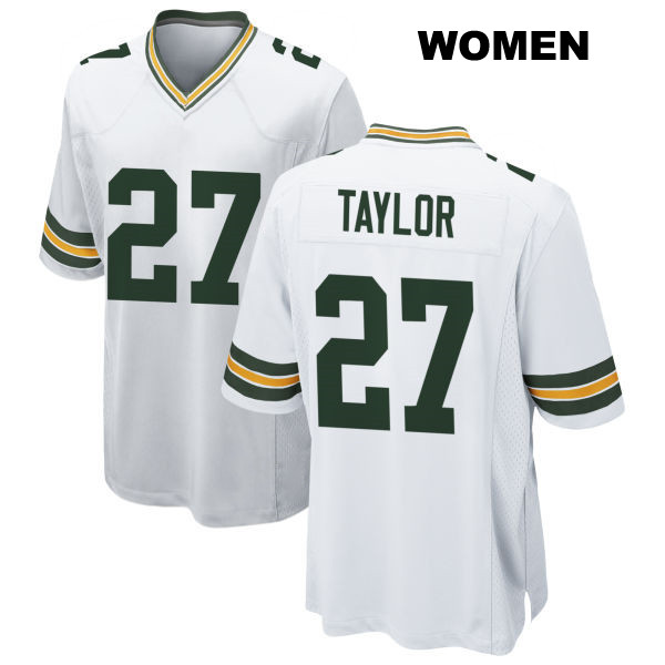 Patrick Taylor Green Bay Packers Womens Stitched Number 27 Away White Game Football Jersey