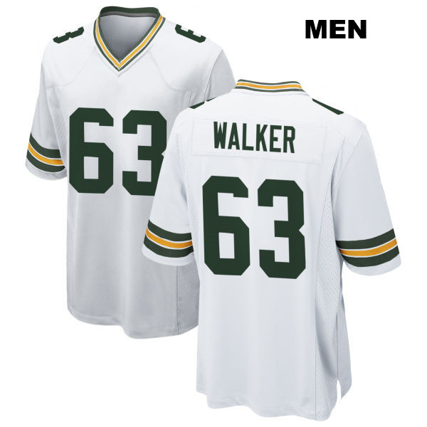 Rasheed Walker Green Bay Packers Away Mens Number 63 Stitched White Game Football Jersey