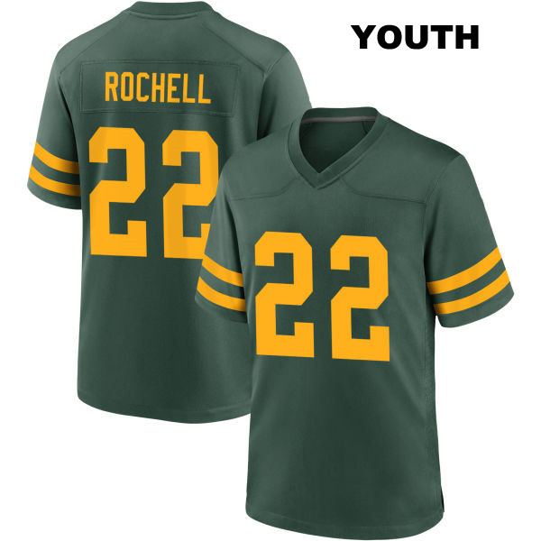 Alternate Robert Rochell Stitched Green Bay Packers Youth Number 22 Green Game Football Jersey