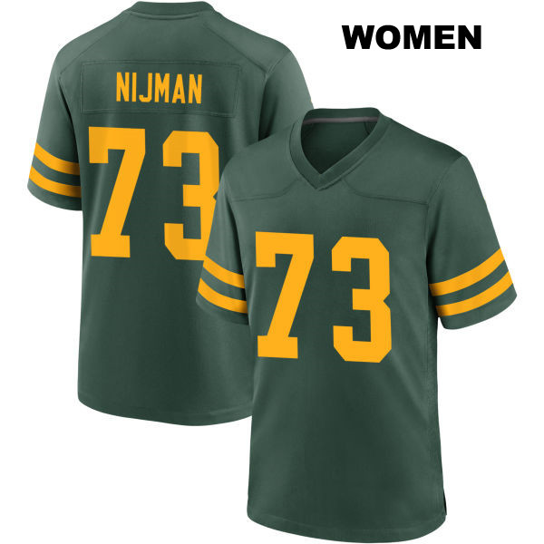 Yosh Nijman Green Bay Packers Womens Alternate Stitched Number 73 Green Game Football Jersey