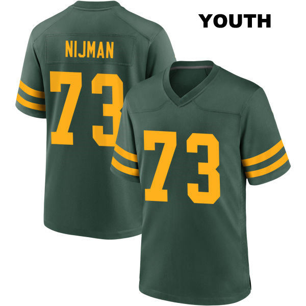 Yosh Nijman Alternate Green Bay Packers Youth Stitched Number 73 Green Game Football Jersey