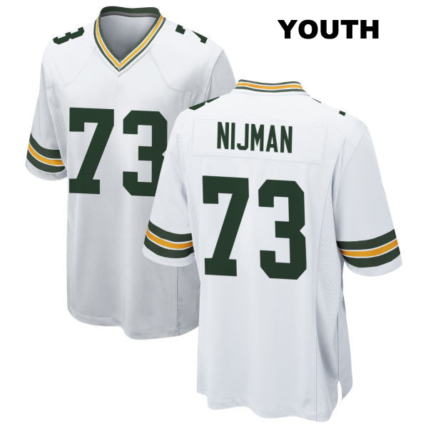 Yosh Nijman Green Bay Packers Away Youth Stitched Number 73 White Game Football Jersey